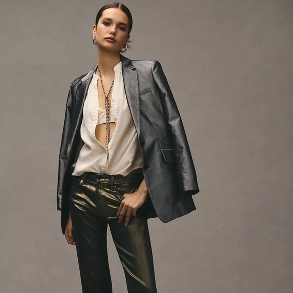 NWT Anthropologie Cloth & Stone Buttondown Blouse Large - Picture 5 of 5